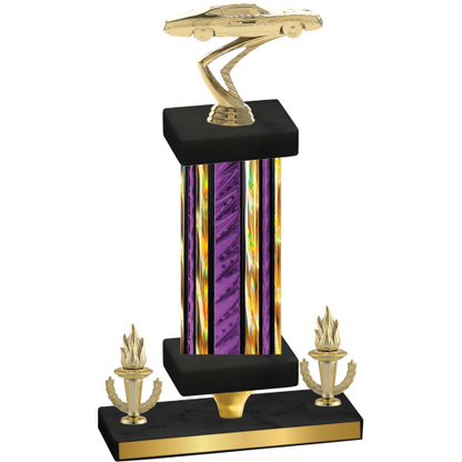 Premium Single Purple Glacier Victory Cars Trophy