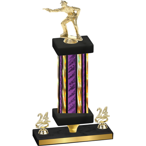 Premium Single Purple Glacier Year Shooter Trophy