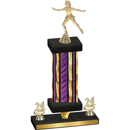 Premium Single Purple Glacier Year Skater Trophy