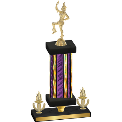 Premium Single Purple Glacier Victory Majorette Trophy