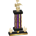 Premium Single Purple Glacier Fourth Place Music Trophy