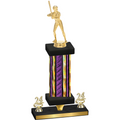 Premium Single Purple Glacier Year Softball Trophy
