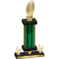 Premium Single Green Glacier Fourth Place Football Trophy