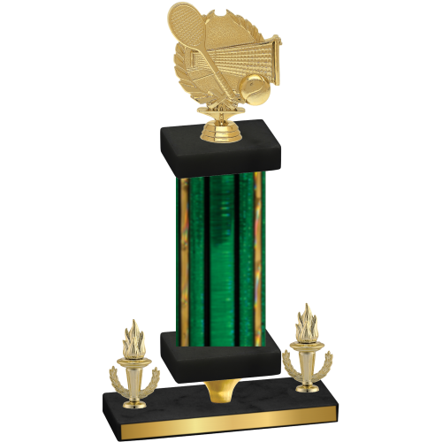 Premium Single Green Glacier Victory Tennis Trophy