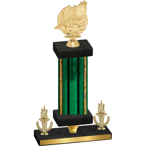 Premium Single Green Glacier Victory Swimming Trophy