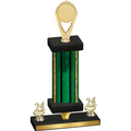 Premium Single Green Glacier Year Insert Trophy