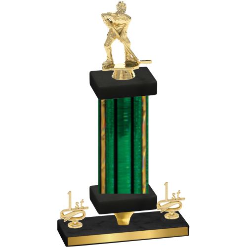 Premium Single Green Glacier First Place Hockey Trophy