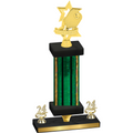 Premium Single Green Glacier Year Pickleball Trophy
