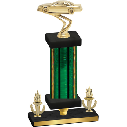 Premium Single Green Glacier Victory Cars Trophy