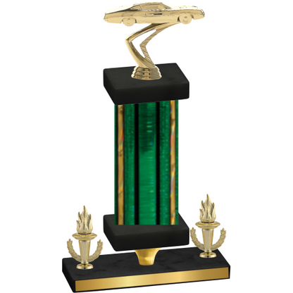 Premium Single Green Glacier Victory Cars Trophy