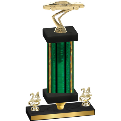 Premium Single Green Glacier Year Cars Trophy