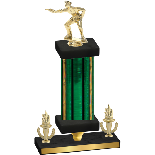 Premium Single Green Glacier Victory Shooter Trophy