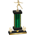 Premium Single Green Glacier Fourth Place Skater Trophy