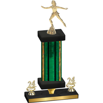 Premium Single Green Glacier Year Skater Trophy