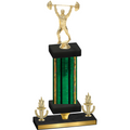Premium Single Green Glacier Victory Weights Trophy