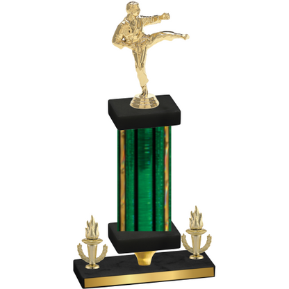Premium Single Green Glacier Victory Karate Trophy