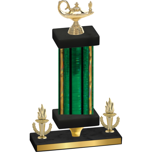 Premium Single Green Glacier Victory Academics Trophy