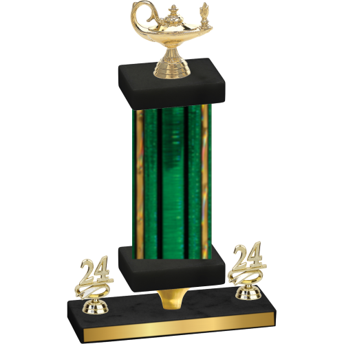 Premium Single Green Glacier Year Academics Trophy