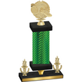 Premium Single Green Carbon Fiber Victory Running Trophy