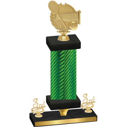 Premium Single Green Carbon Fiber Third Place Tennis Trophy