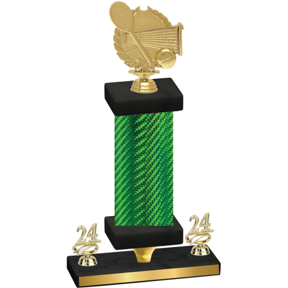 Premium Single Green Carbon Fiber Year Tennis Trophy