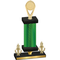 Premium Single Green Carbon Fiber Victory Insert Trophy