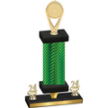 Premium Single Green Carbon Fiber Year Insert Trophy