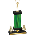 Premium Single Green Carbon Fiber Victory Victory Trophy
