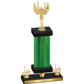 Premium Single Green Carbon Fiber First Place Victory Trophy