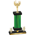 Premium Single Green Carbon Fiber Year Victory Trophy