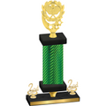 Premium Single Green Carbon Fiber Second Place Pickleball Trophy
