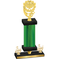 Premium Single Green Carbon Fiber Third Place Pickleball Trophy