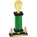 Premium Single Green Carbon Fiber Victory Pickleball Trophy