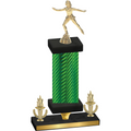 Premium Single Green Carbon Fiber Victory Skater Trophy