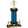 Premium Single Blue Glacier Victory Wrestling Trophy