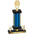Premium Single Blue Glacier Year Insert Trophy