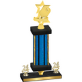 Premium Single Blue Glacier Year Pickleball Trophy