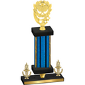 Premium Single Blue Glacier Victory Pickleball Trophy