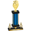 Premium Single Blue Glacier Victory Pickleball Trophy
