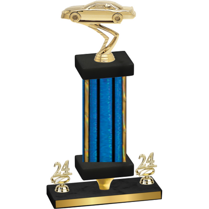 Premium Single Blue Glacier Year Cars Trophy