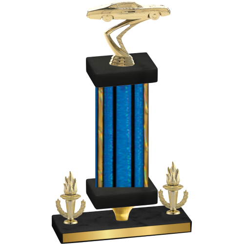 Premium Single Blue Glacier Victory Cars Trophy