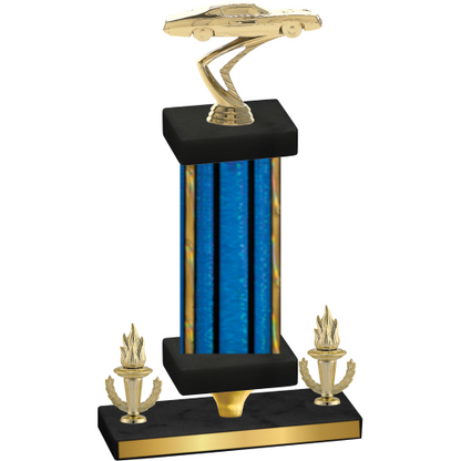 Premium Single Blue Glacier Victory Cars Trophy
