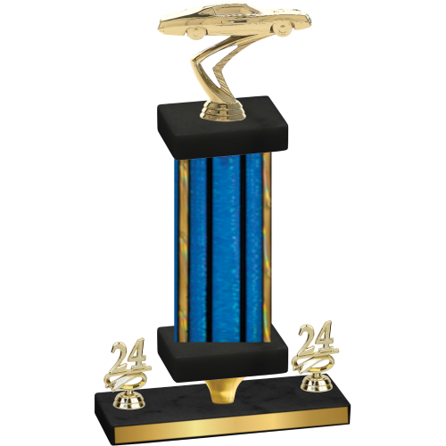 Premium Single Blue Glacier Year Cars Trophy
