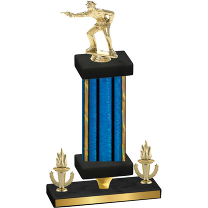 Premium Single Blue Glacier Victory Shooter Trophy