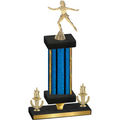 Premium Single Blue Glacier Victory Skater Trophy