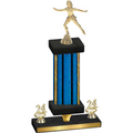 Premium Single Blue Glacier Year Skater Trophy