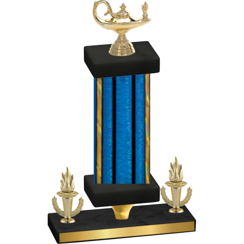 Premium Single Blue Glacier Victory Academics Trophy