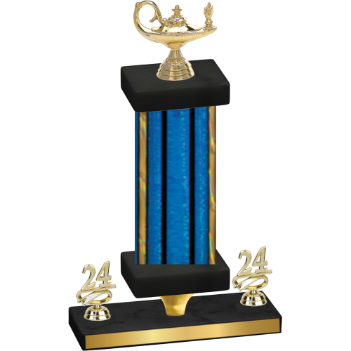 Premium Single Blue Glacier Year Academics Trophy
