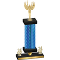 Premium Single Blue Carbon Fiber Year Victory Trophy