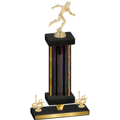 Premium Single Black Glacier First Place Running Trophy
